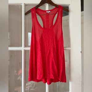 Splendid Salmon Colored Scoop Tank Top
